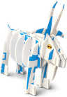 The Corrugoat, a goat built from an upcycled lawn sign